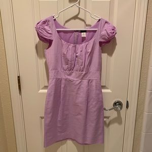 J.Crew Lavendar Cap Sleeve mini Dress